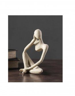 Minimalistinio stiliaus abstraktaus mąstytojo statula