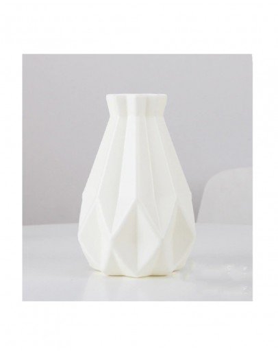 Vazos Imitacija Plastikinė Baltos spalvos