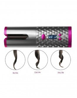 Belaidis plaukų garbanotuvas juodas