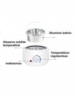 Vaško šildytuvas, 200ml, 80w baltas