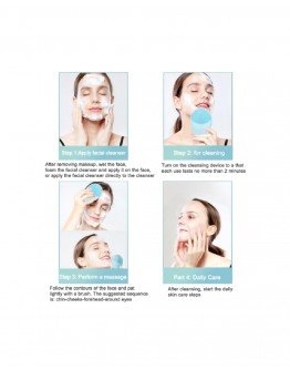 Veido valymo šepetėlis Silica, rožinis